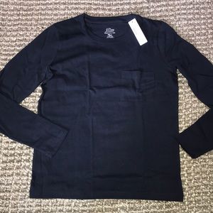 J. Crew Navy Long Sleeve Tee